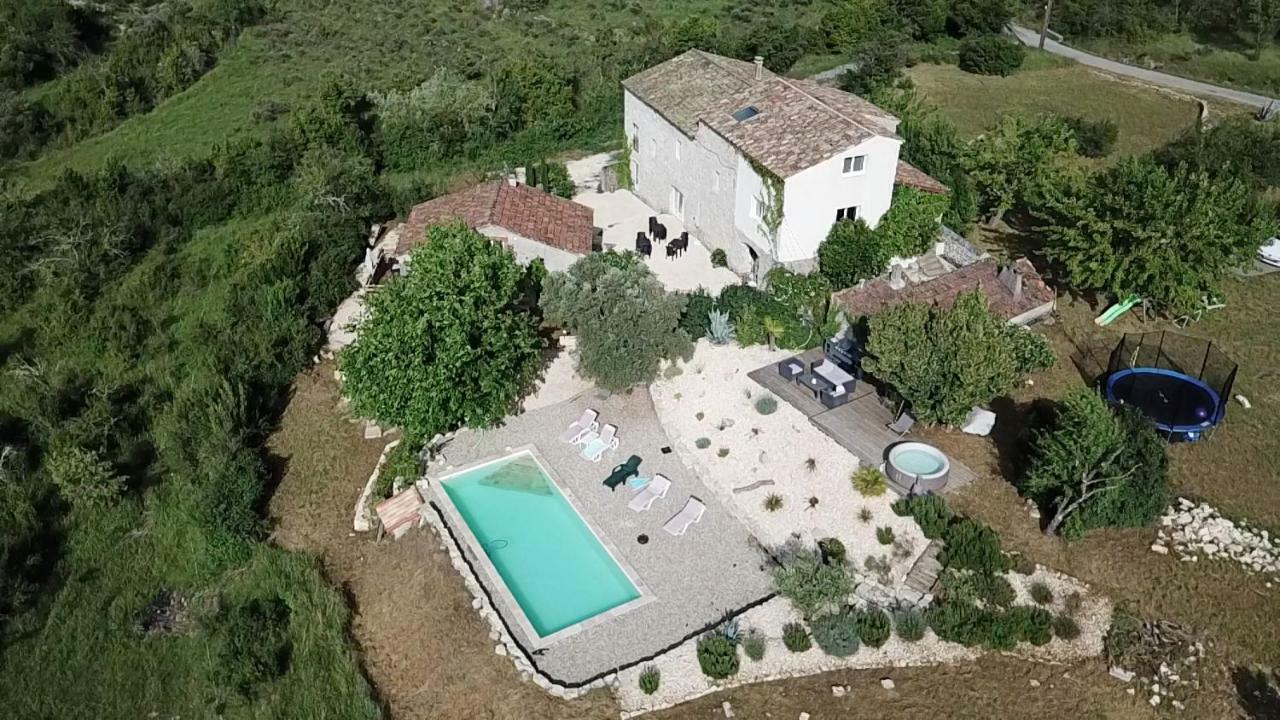 Bed and Breakfast Les Agaves Piscine Panoramique Vue Exceptionnelle Grospierres Zewnętrze zdjęcie